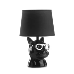 ONLI Biagio bordlampe, svart, keramikk, 29 cm høy, E14| Bordlamper