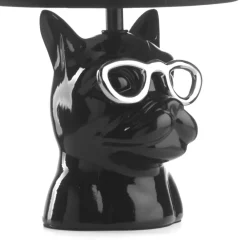 ONLI Biagio bordlampe, svart, keramikk, 29 cm høy, E14| Bordlamper