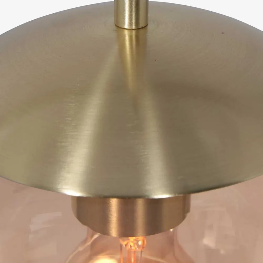 Steinhauer Bollique hengelampe, messing, Ø 20 cm, glass, 1 lyskilde, kuppel| Pendellamper