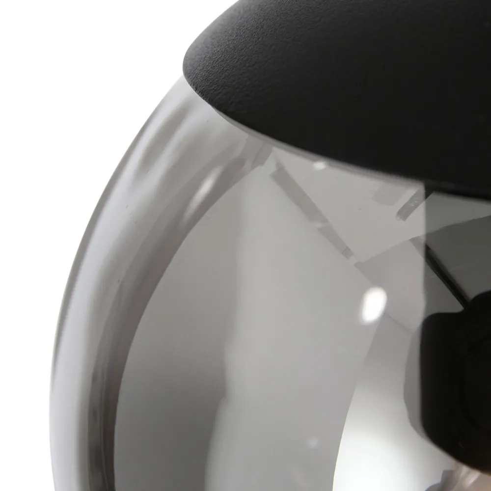 Steinhauer Bollique hengelampe, røykgrå/svart, glass, 5 lyskilder Sale
