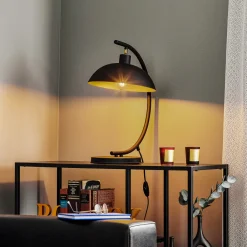 ALDEX Bordlampe 1036, 1 lyskilde, svart-gull New