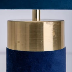 Näve Bordlampe 3189512, tekstilskjerm, blå Outlet