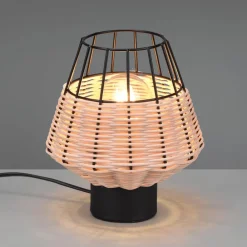 Reality Leuchten Bordlampe Borka med rotting og bur, natur Online