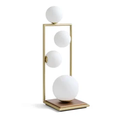 miloox by Sforzin Bordlampe Buble gull opalglass 4 lyskilder dimmer New