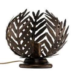 ONLI Bordlampe Felce som bregne i bronse, høyde 24 cm| Bordlamper