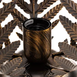 ONLI Bordlampe Felce som bregne i bronse, høyde 24 cm| Bordlamper