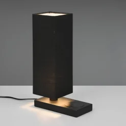 Reality Leuchten Bordlampe Haley med ladestasjon, svart