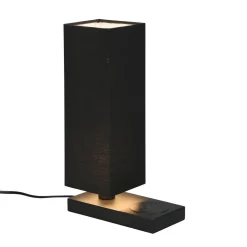 Reality Leuchten Bordlampe Haley med ladestasjon, svart