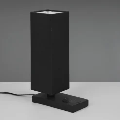 Reality Leuchten Bordlampe Haley med ladestasjon, svart