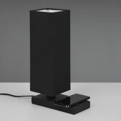 Reality Leuchten Bordlampe Haley med ladestasjon, svart