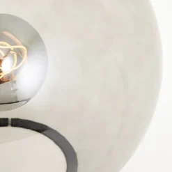 Brilliant Bordlampe i glass Belado svart/røykgrå, glatt| Bordlamper