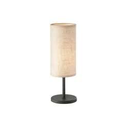 FH Lighting Bordlampe Kira, tekstilskjerm, svart/sand| Bordlamper