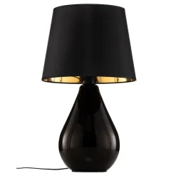 TK Lighting Bordlampe Lacrima, svart/gull| Bordlamper