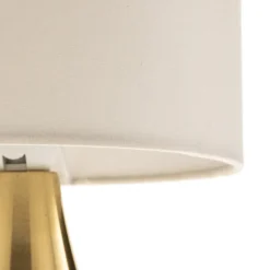 ONLI Bordlampe Ottone med tekstilskjerm, messing| Bordlamper