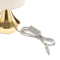 ONLI Bordlampe Ottone med tekstilskjerm, messing| Bordlamper