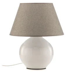 ONLI Bordlampe Sfera, høyde 53 cm, hvit/grå Online