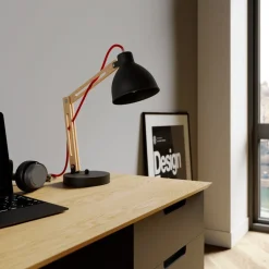 Lamkur Bordlampe Skansen, justerbar, svart Hot