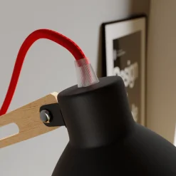 Lamkur Bordlampe Skansen, justerbar, svart Hot