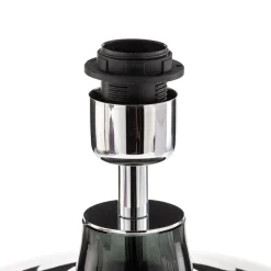 Argon Bordlampe Skien, skjerm hvit, glassfot røykgrå| Bordlamper