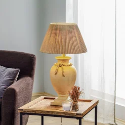 ONLI Bordlampe Treccia med stoffskjerm Online