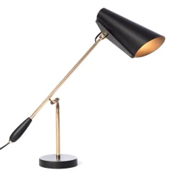 Northern Bordlampen Birdy i retrodesign i svart/messing Online