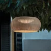 Bover LED-pendellampe Perris, brun/beige, Ø 47 cm| Pendellamper Utendørs