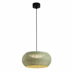 Bover LED-pendellampe Perris, brun/beige, Ø 47 cm| Pendellamper Utendørs