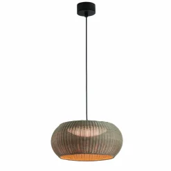 Bover LED-pendellampe utendørs Perris, brun/brun, Ø 47 cm| Pendellamper Utendørs