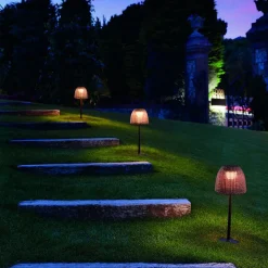 Bover LED-sokkellampe Atticus, høyde 50 cm, grafittbrun/brun Clearance