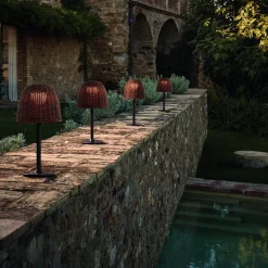 Bover LED-sokkellampe Atticus, høyde 50 cm, grafittbrun/brun Clearance