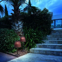 Bover LED-sokkellampe Atticus, høyde 50 cm, grafittbrun/brun Clearance