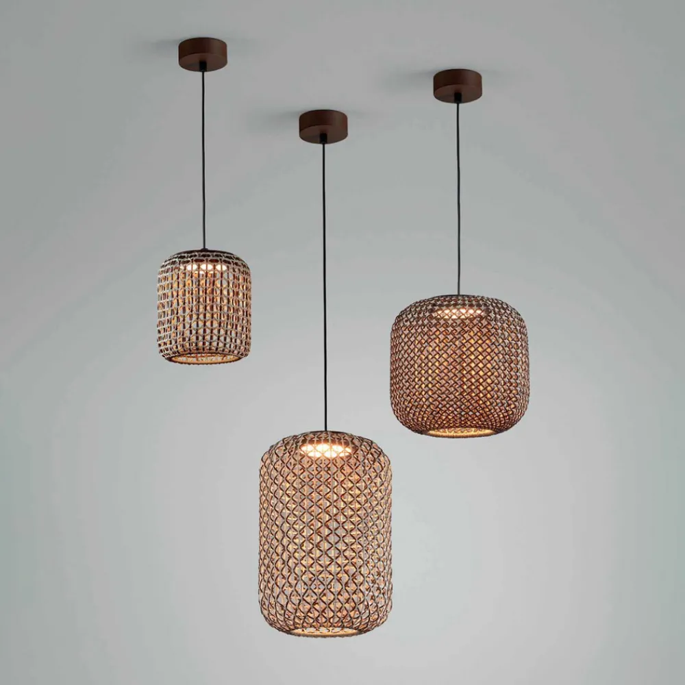Bover Nans S/21 LED utendørs pendellampe, brun Outlet