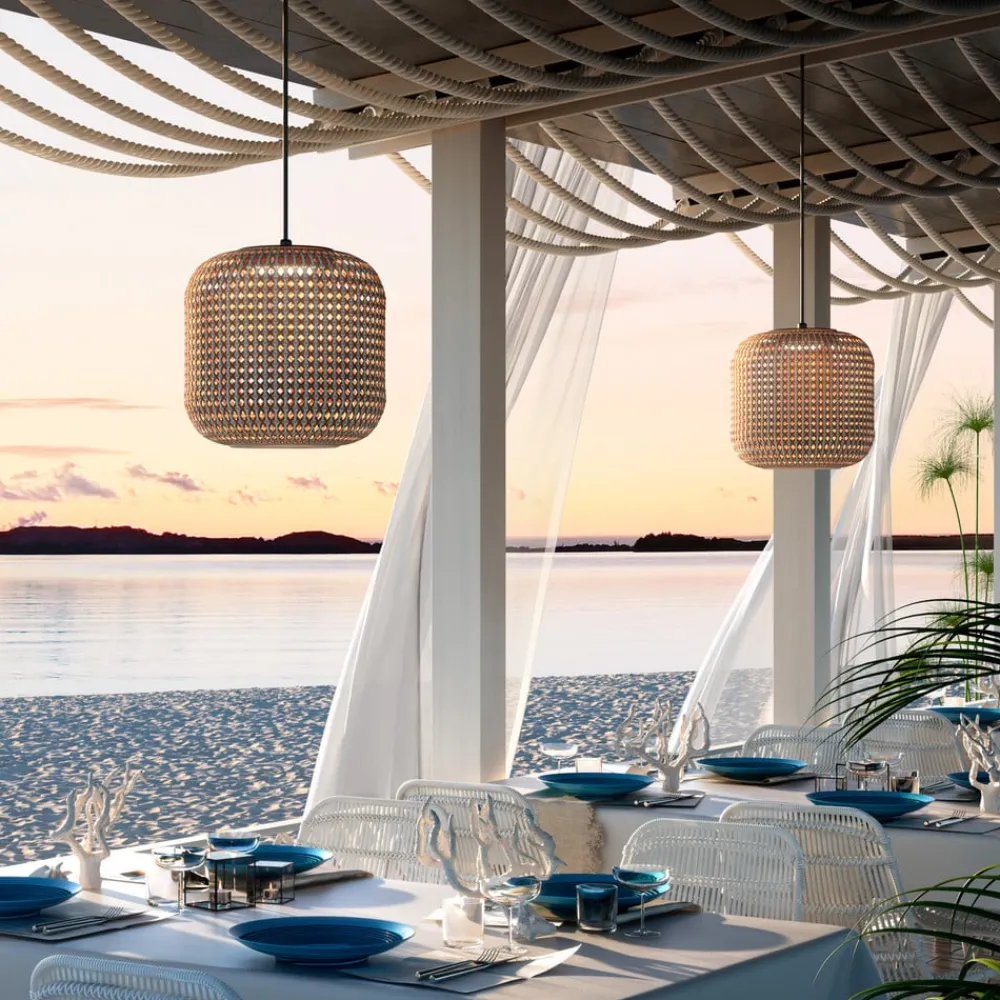 Bover Nans S/31 LED utendørs pendellampe, brun| Pendellamper Utendørs