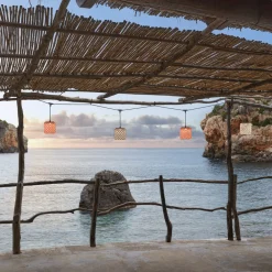 Bover Nans S/16/4L utendørs LED-pendellampe, rød