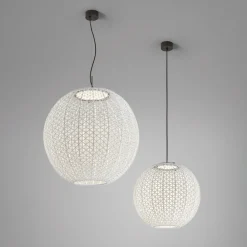 Bover Nans Sphere S/80 LED utendørs pendellampe beige Best