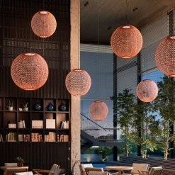 Bover Nans Sphere S/60 LED utendørs pendellampe rød| Pendellamper Utendørs