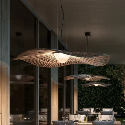 Bover utendørs pendellampe Mediterránia, brun, Ø 105 cm| Pendellamper Utendørs