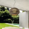 Bover utendørs pendellampe Garota, grafittbrun/brun Ø 72 cm| Pendellamper Utendørs