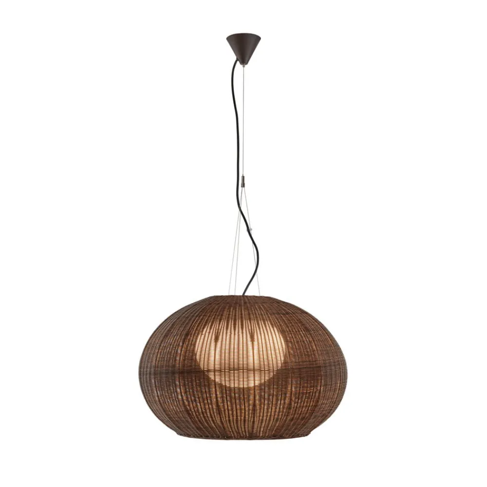 Bover utendørs pendellampe Garota, grafittbrun/brun Ø 72 cm| Pendellamper Utendørs