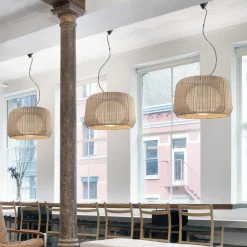 Bover utendørs pendellampe Fora 90, naturhvit/beige| Pendellamper Utendørs