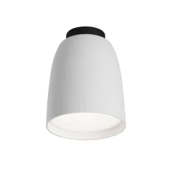 Bover utendørs taklampe Nut, hvit, aluminium/stål, Ø 10 cm Outlet
