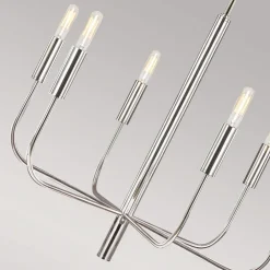 FEISS Brianna lysekrone, seks lyskilder, polert nikkel| Lysekroner