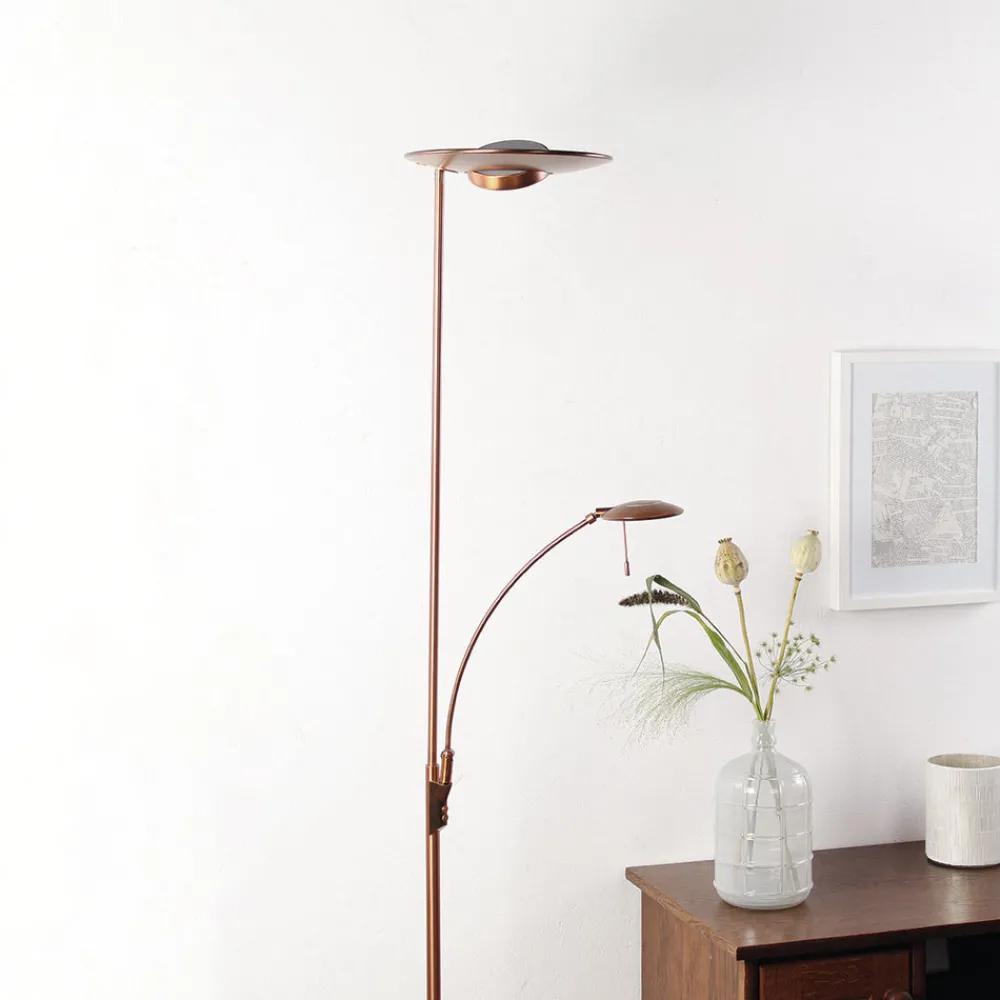 Steinhauer Bronsefarget LED-gulvlampe Zenith, dimmer Online