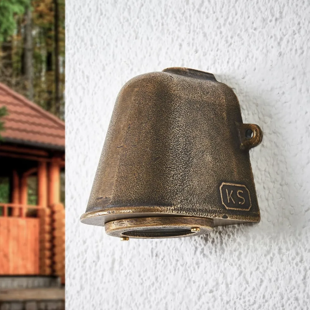 K.S. Verlichting Bronsefarget utendørs vegglampe Offshore| Vegglamper Utendørs
