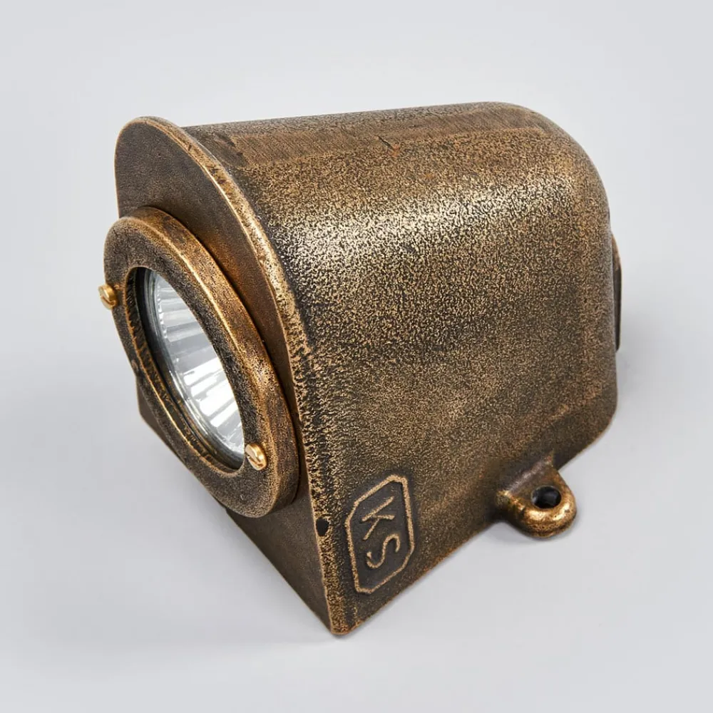 K.S. Verlichting Bronsefarget utendørs vegglampe Offshore| Vegglamper Utendørs