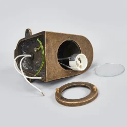 K.S. Verlichting Bronsefarget utendørs vegglampe Offshore| Vegglamper Utendørs