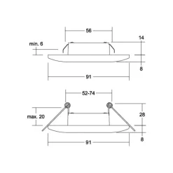 BRUMBERG Adapt innfelt LED-downlight hvit| Butikkbelysning