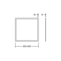 BRUMBERG Ailis LED panel opal 3000K DALI Discount