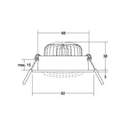 BRUMBERG BB34 innfelt DALI koblingsboks hvit Outlet