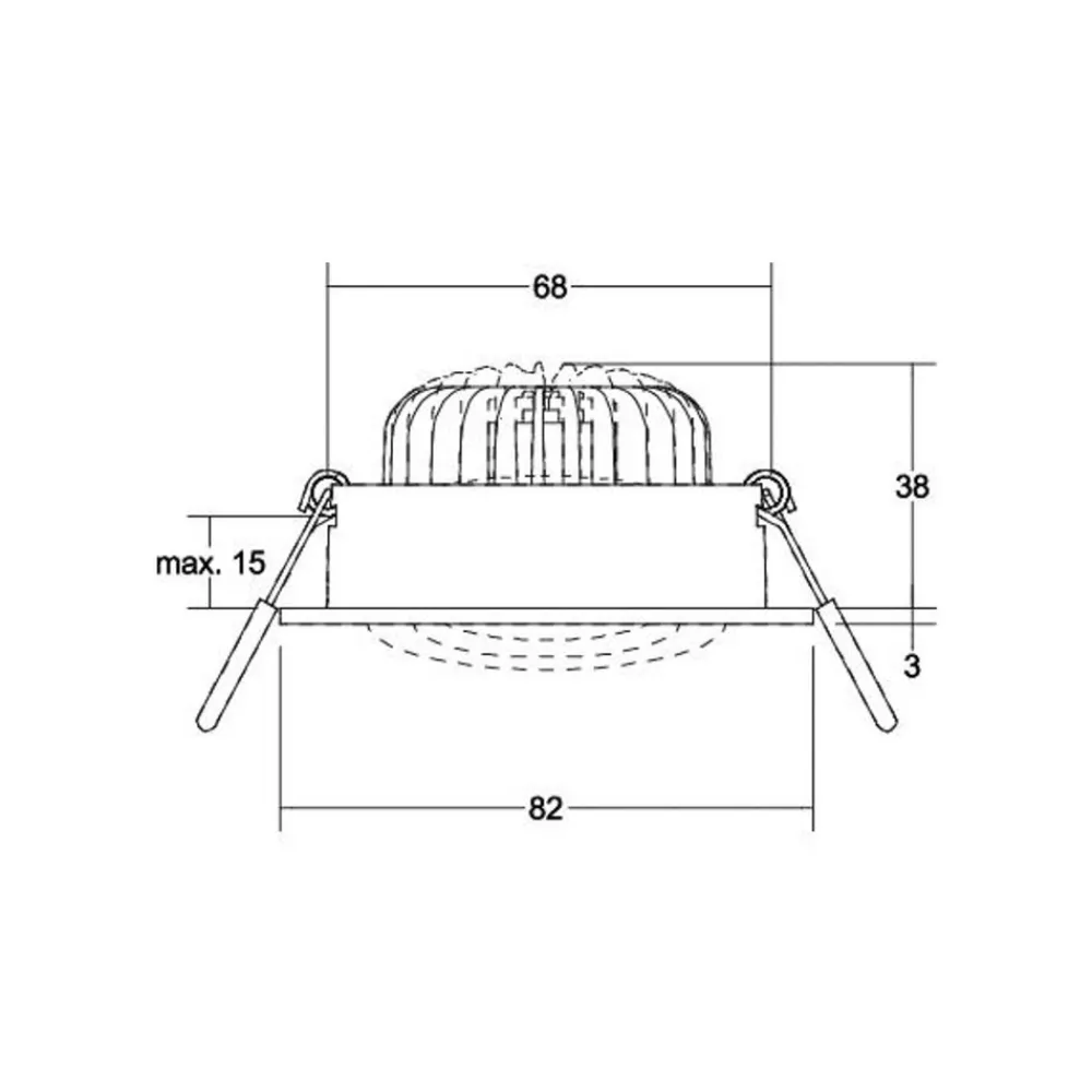 BRUMBERG BB34 innfelt DALI koblingsboks hvit Outlet